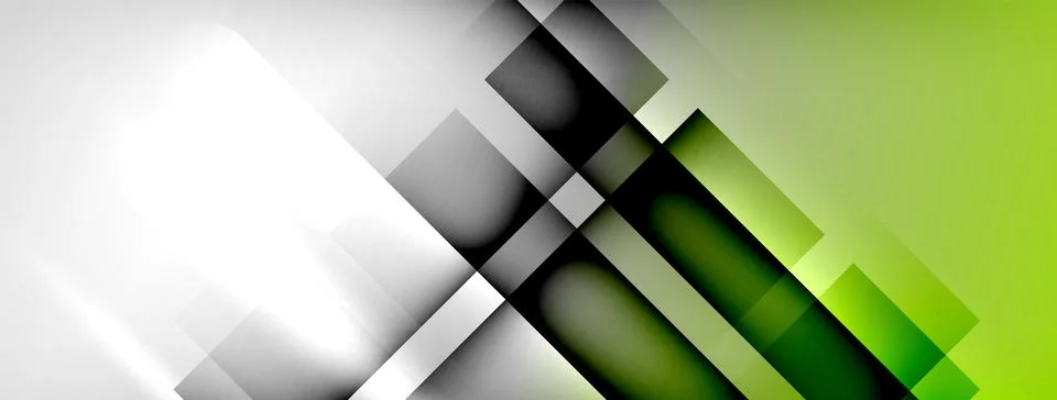 Light and shadow squares and lines abstract background Ilustración de archivo