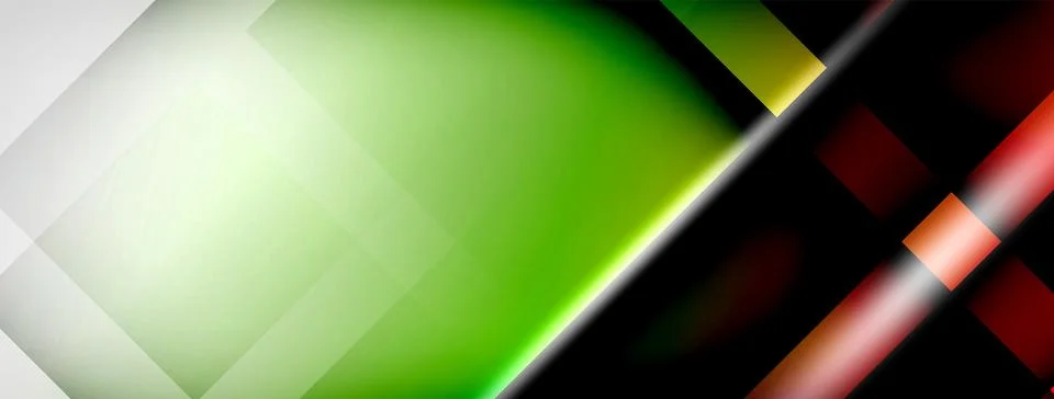 Light and shadow squares and lines abstract background Ilustración de archivo