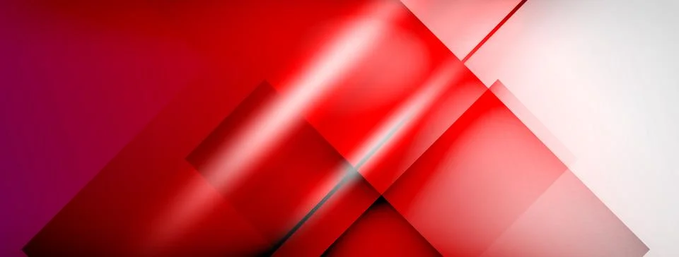 Light and shadow squares and lines abstract background Stock Illustration