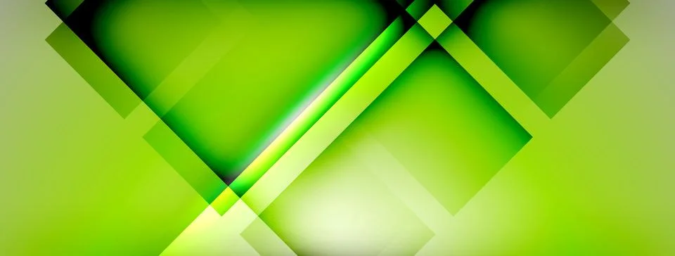 Light and shadow squares and lines abstract background Stock Illustration