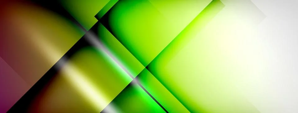 Light and shadow squares and lines abstract background Stock Illustration