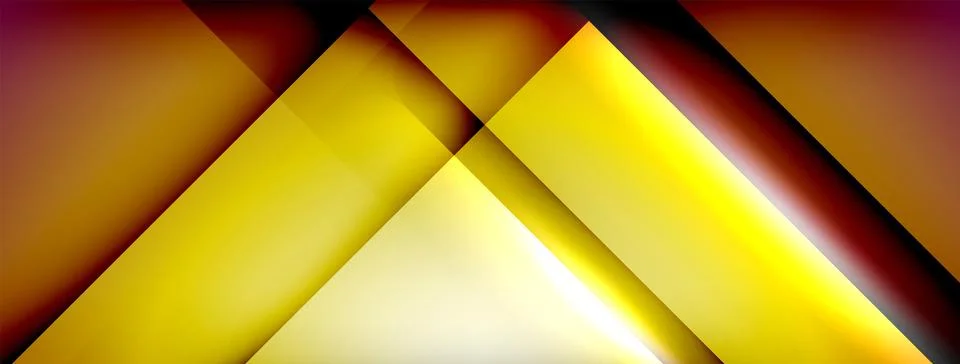 Light and shadow squares and lines abstract background Stock Illustration