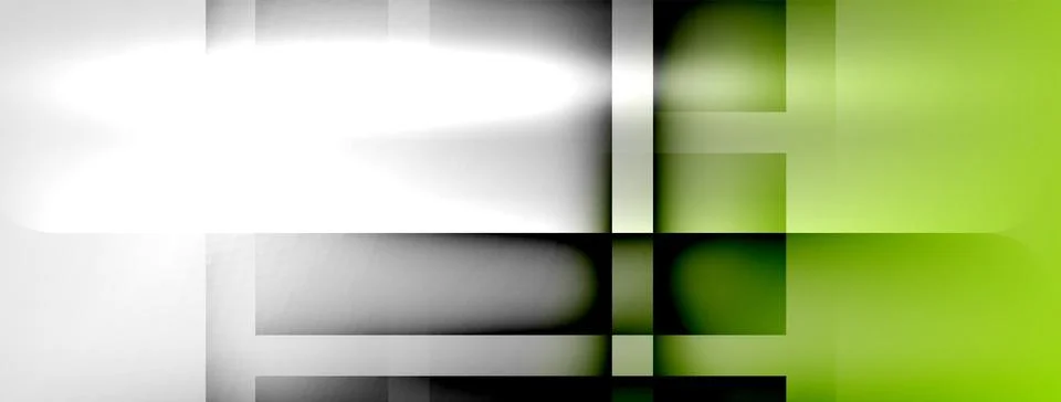 Light and shadow squares and lines abstract background Stock Illustration