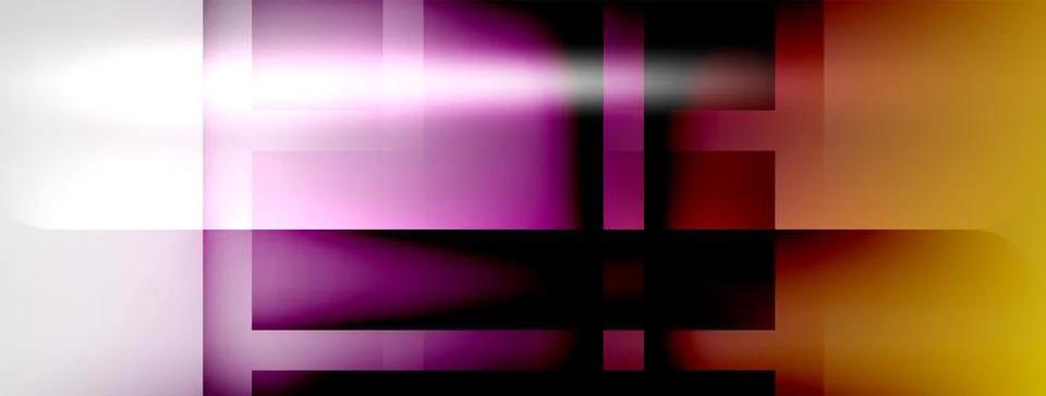 Light and shadow squares and lines abstract background Stock Illustration