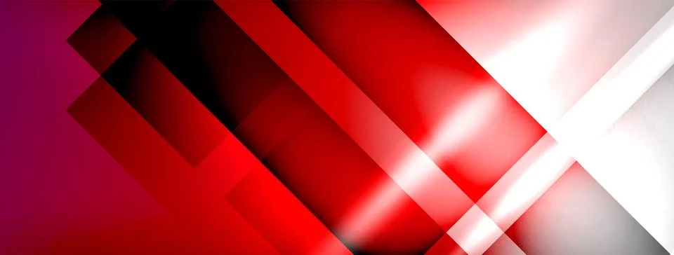 Light and shadow squares and lines abstract background Stock Illustration