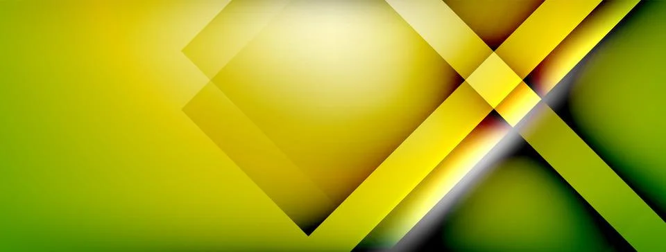 Light and shadow squares and lines abstract background Stock Illustration