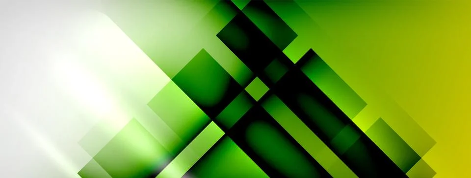 Light and shadow squares and lines abstract background Stock Illustration