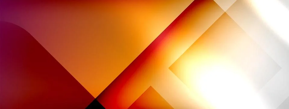 Light and shadow squares and lines abstract background Stock Illustration