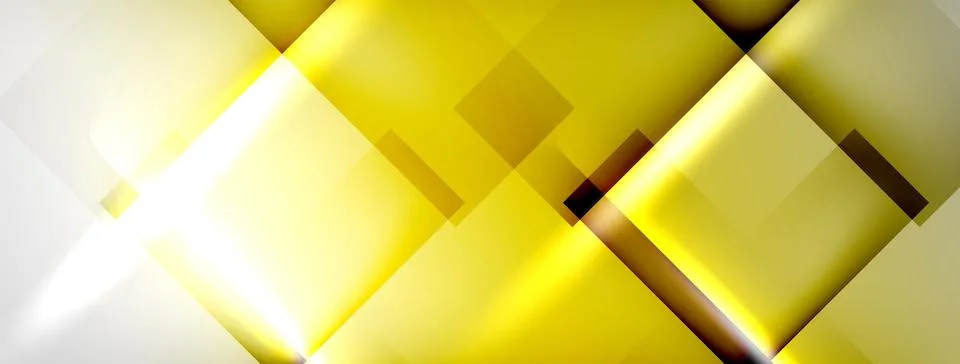 Light and shadow squares and lines abstract background Stock Illustration