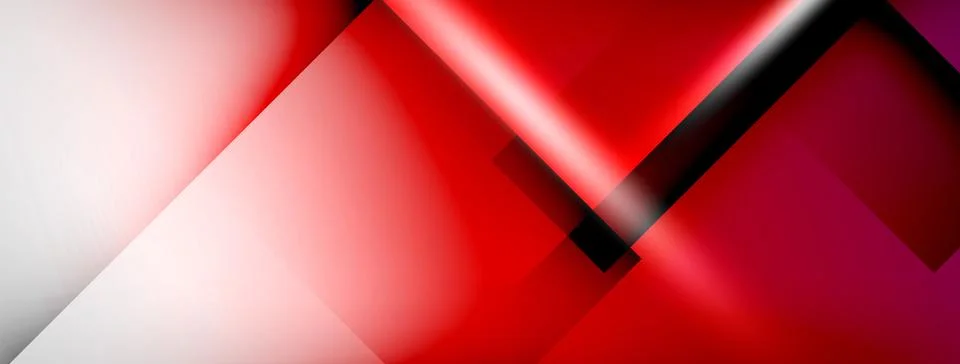 Light and shadow squares and lines abstract background Stock Illustration