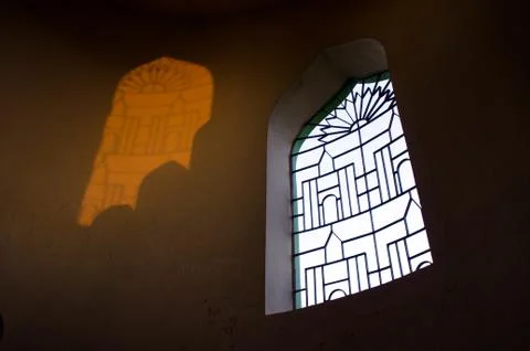 Light and shadow with window abstract photography Stock Photos