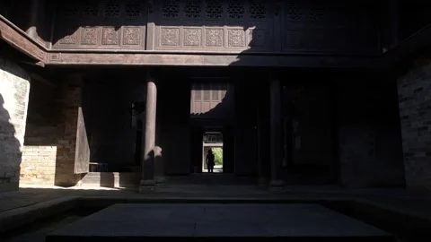 Light and Shadow Zhang Guying Village Video stock 155487591