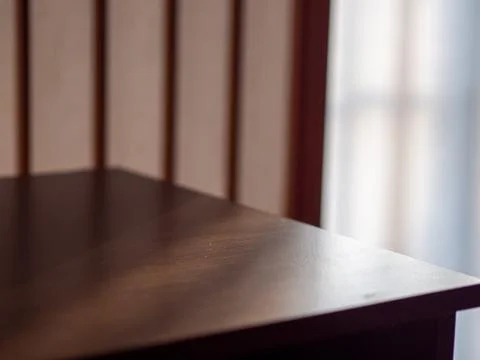 Light and shadows being cast through a paper door Stock Photos