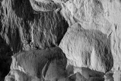 Light and shatows on stone surface Stock Photos