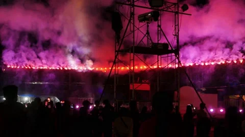 Light and sound with firework. Video stock 149465523