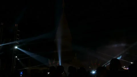 Light and sound with firework. Stock Footage 149465948