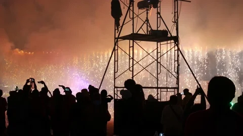 Light and sound with firework. Video stock 149466054
