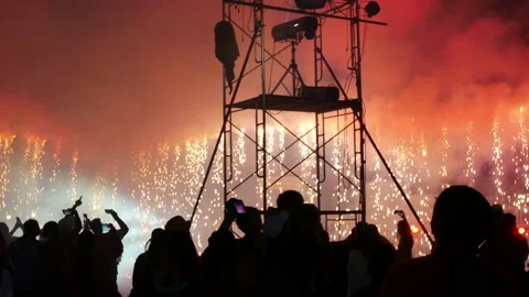 Light and sound with firework. Video stock 149466062