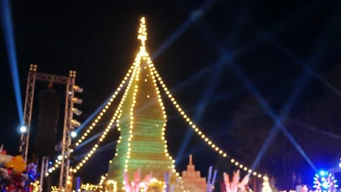 Light and sound with firework. Stock Footage 149466844