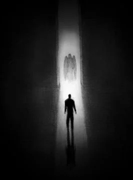 Light angel Stock Illustration