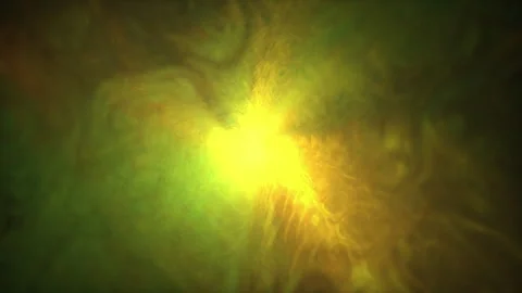 Light animation - Abstract dreamlike Space Ambient Background - Green &amp; Yellow Stock Footage 273111758