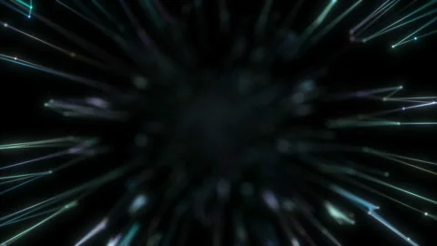 Light around a black hole in space and a planet that tightens into a black hole Stock Footage 104155134