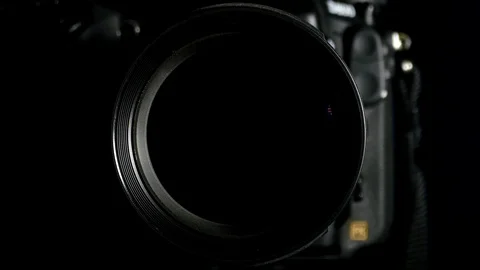 Light around dslr camera Stock Footage 87624821
