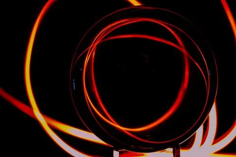 Light art (circles) Stock Photos