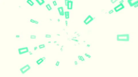 Light background, appearing and disappearing green rectangles in a big swir.. Stock Footage 251343484
