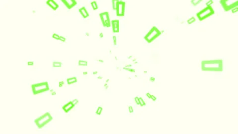 Light background, appearing and disappearing green rectangles in a big swir.. Stock Footage 251344449