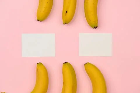 Light background with cards to insert with bans Stock Photos