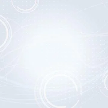 Light background with circles and wavy strips Stock Illustration