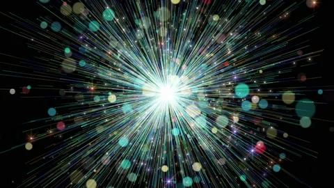 Light background flare explosion decoration bang Stock Footage 206777661