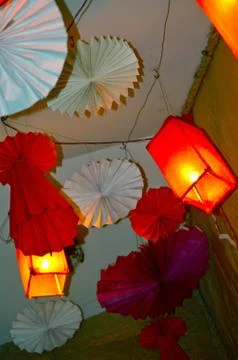 Light background with floating light Stock Photos