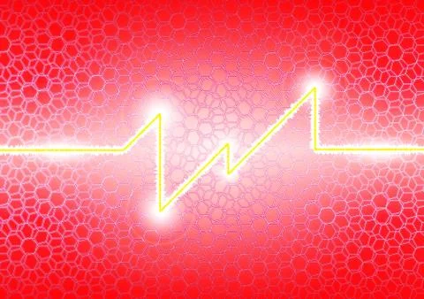 Light background with a honeycomb pattern Illustrazione stock