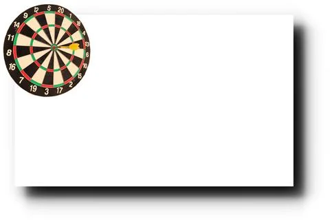 A light background image with a dartboard. Stock Illustration