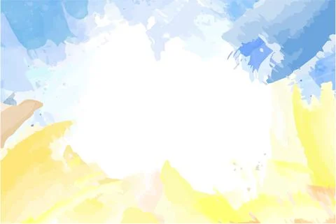Light background watercolor ukraine vector light flag of ukraine support ukraine Stock Illustration