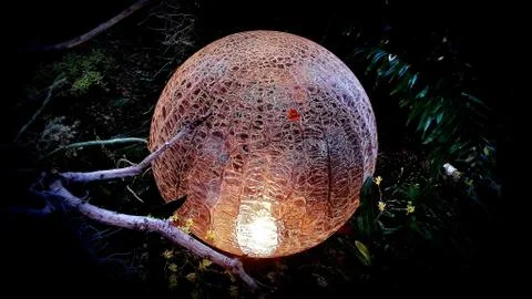 Light ball decorations. Stock Photos
