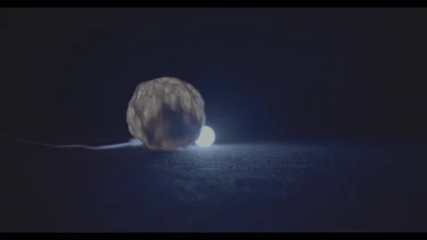 Light Ball On The Ground Movement Stock Footage 167522095