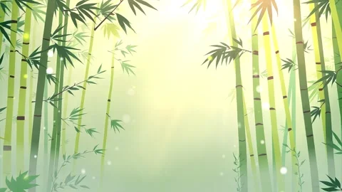 Light bamboo: A Cartoon Animation of with light in Bamboo Stock Footage 304944038