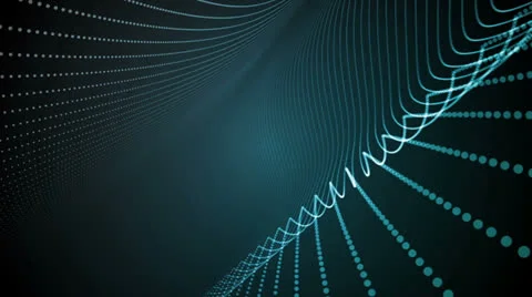 Light Bands Blue Stock Footage 25977284