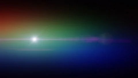 The light bar moves from left to right with colored edges. Vídeo Stock 320146558