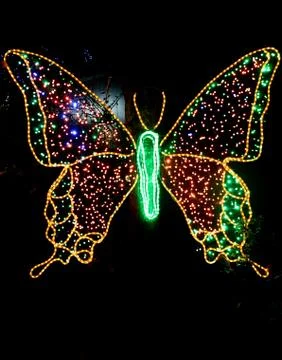 Light based butterfly Stock Photos