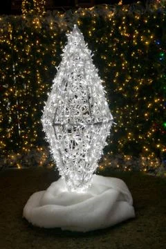 Light based diamond shape decoration Stock Photos