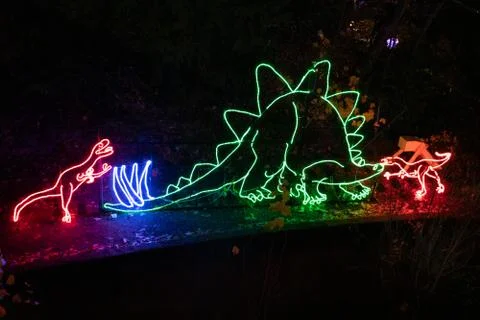 Light based Dinosaurs Fotos Stock