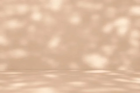Light Beam and Shadow in the Light Shade of Cyan Room Background in peach f.. Stock Photos