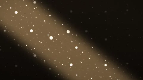 Light beam with floating particles on dark background. 2d animation 库存影片 344382277