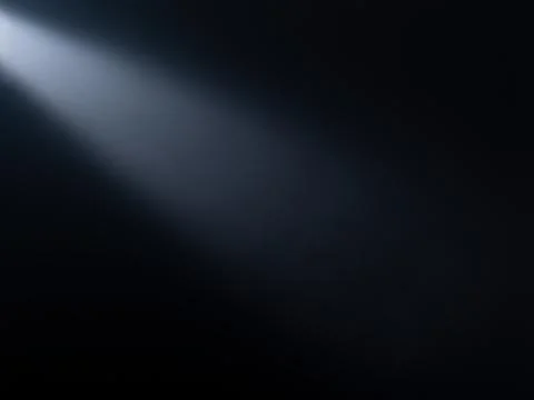 Light beam isolated on black background Stock Photos