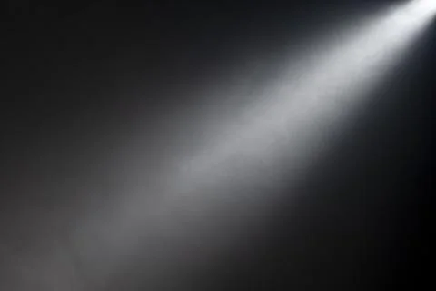 Light beam isolated on black background Stock Photos
