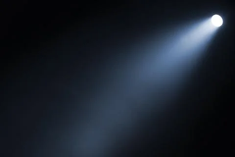 Light beam isolated on black background Stock Photos